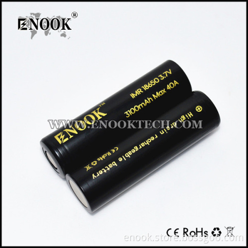 Enook 3100mah 3.7v Li-ion 18650 Battery